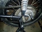 Rear wheel before disassembly