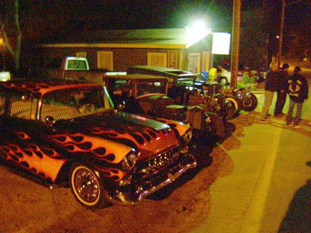 ...then as the evening went on. Some of our very favorite people showed. Bob, Clyde, and Shundo there to the right are a perfect