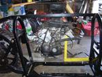 View showing the motor to be used. A 2002 Honda VFR VTEC 800