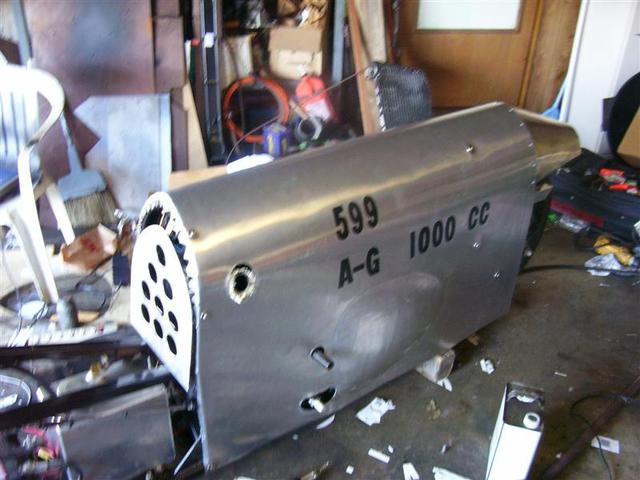 Other side, numbers & class stickers on. Air scoops will go on top.