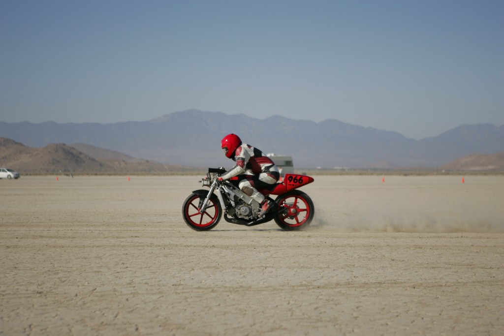 The beginning of the A-F record run at the July meet. Tall tall gears. Photo by Stewart Harnick.