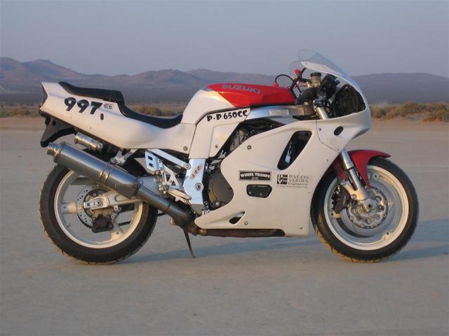 The bike setup for the 
650cc Production class