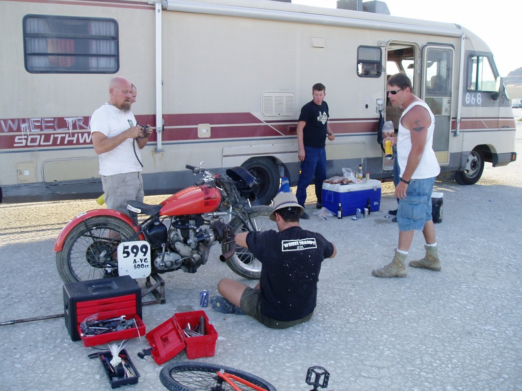Camp Wheel Tramp, Friday evening