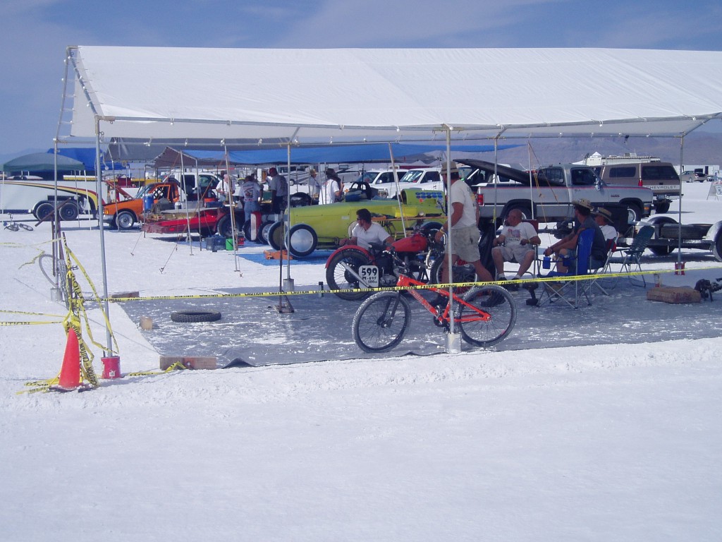 Wheel Tramps pit area, next to other Land Speed Racer pits