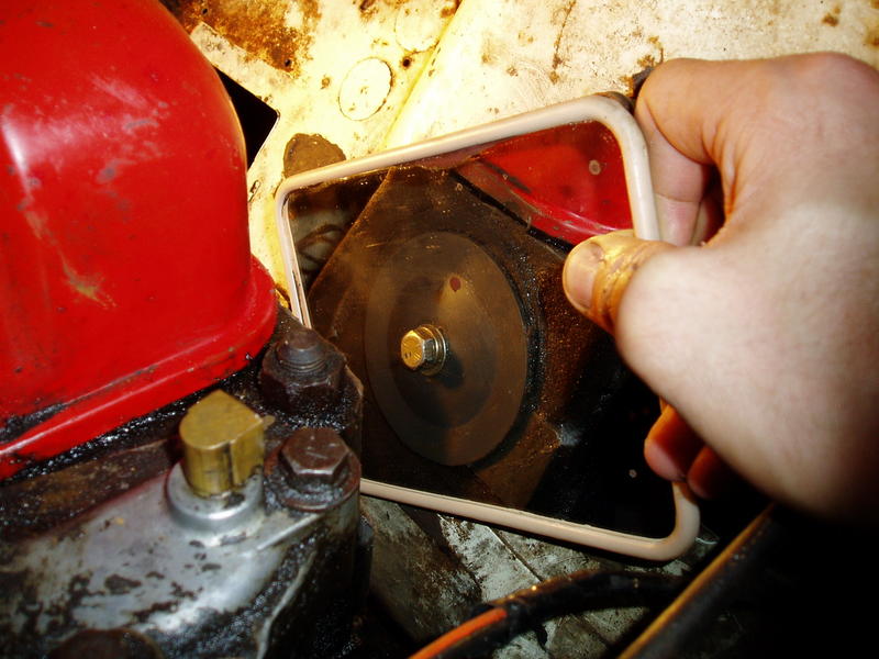 Cleaned-up and re-installed freeze plug on rear of head.