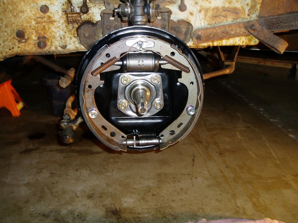 Friday 3/31/06. Backing plate ready for hub.