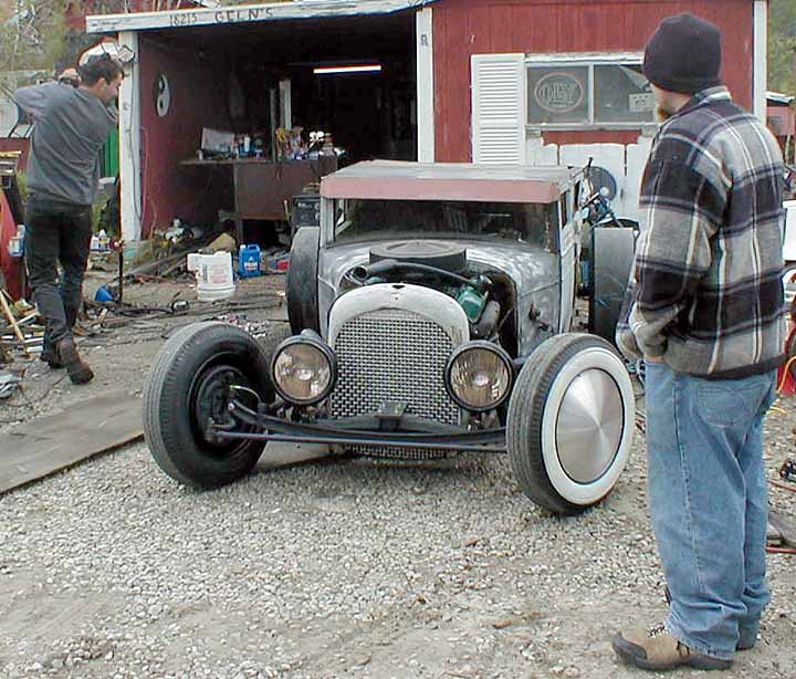 First roll back into the driveway for an eleventh hour carb rebuild. At this point, Tackett and I have had something like 8 hour