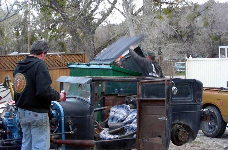 Thanks to Molly for the sewing on the roof. The end of a legacy hittin' the dumpster. It was a nice one.