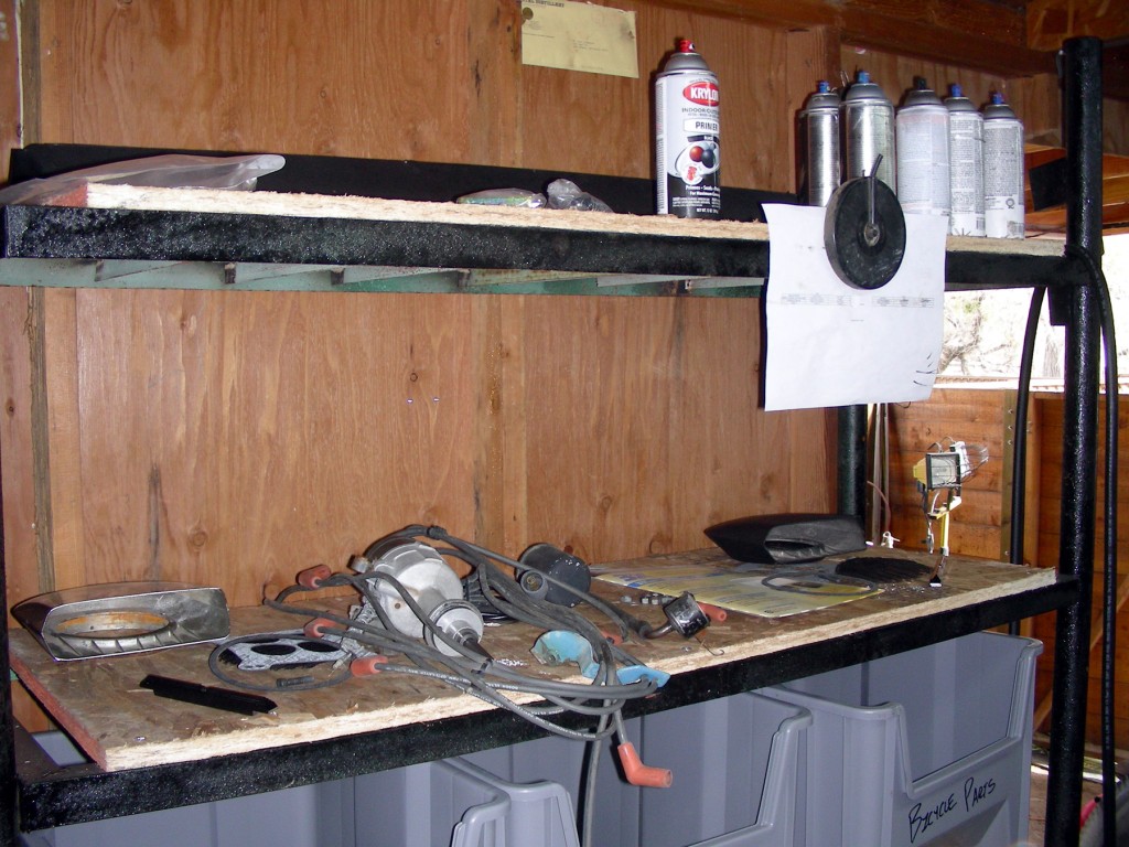 Parts shelves are getting empty. Almost there.