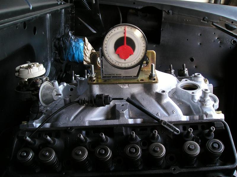 The motor is pitched 4 degrees back, but that will change when the trans mount is installed. 