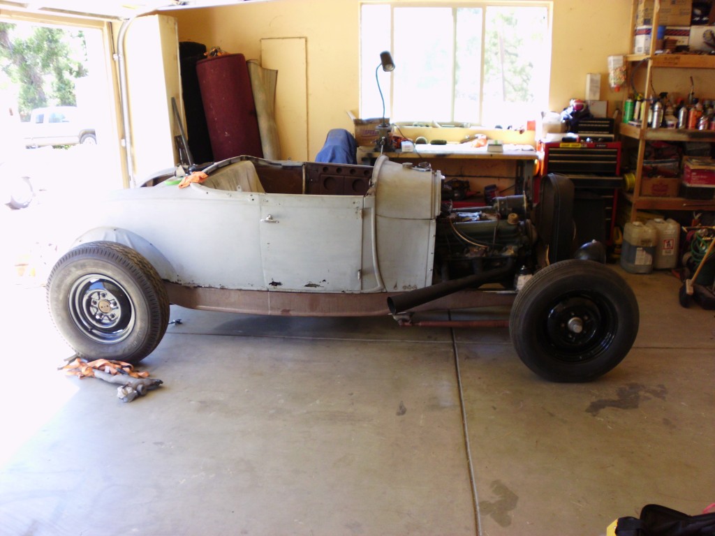 on its own in garage