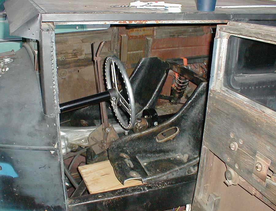 ...and I can't stop looking at the new column. It's strong enough to shake the car off its jackstands with.