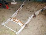 Redneck frame jig - a raked flat spot in the yard.