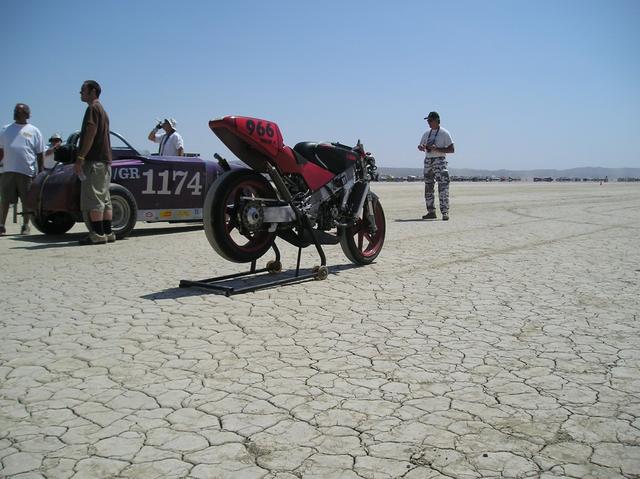 In the rookie line awaiting first run.
178th starting position. Ouch.