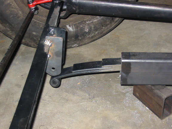 Now I need to make some spacers/supports that go into the frame rails & locate the springs. I had to narrow the springs from