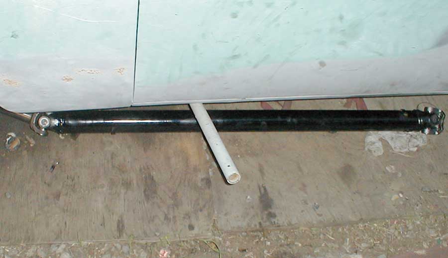 The driveshaft is done and ready for installation.