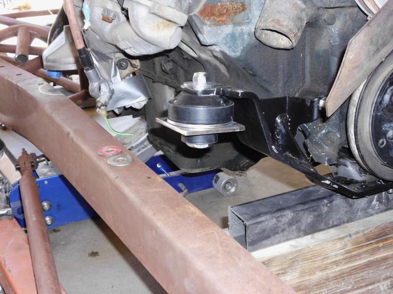 got an old hurst front mount.now to make mounts to the frame