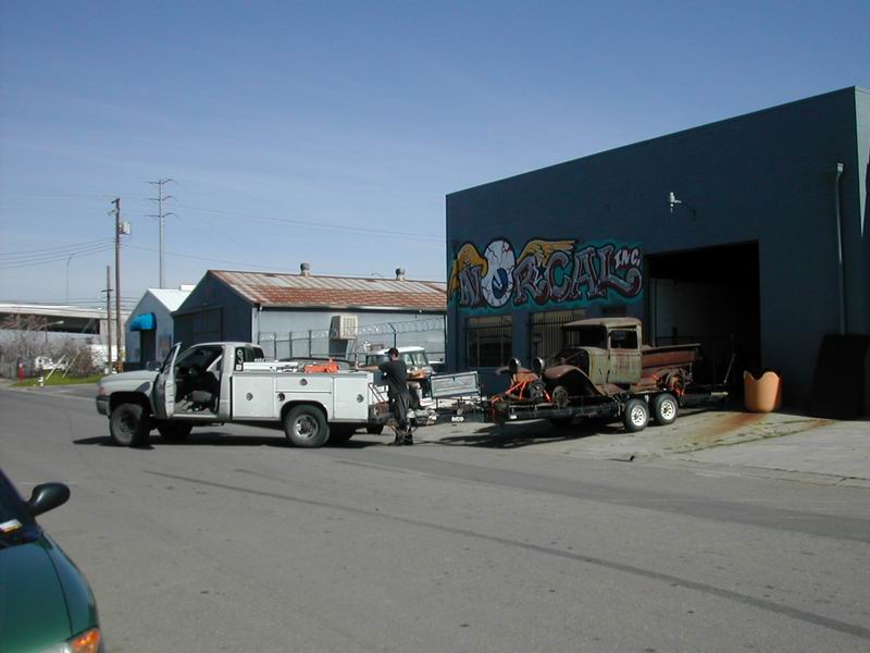 It took six guys, two floor jacks, 4 wheel dollies, a winch and 90 minutes to load this beast onto the trailer.