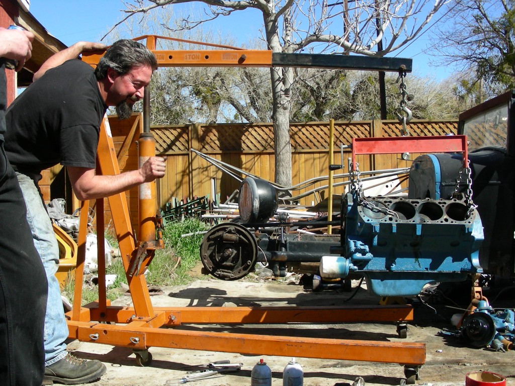 Moments before the sound we all love of 'flushing a new one into the hole'.