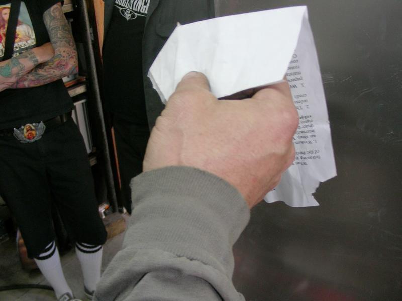 Sitting at community service, I was able to sneak a sheet of paper and start laying out the visor edge pattern.