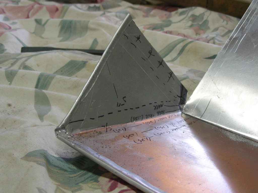 Driver side edge break in it's unrefined form.