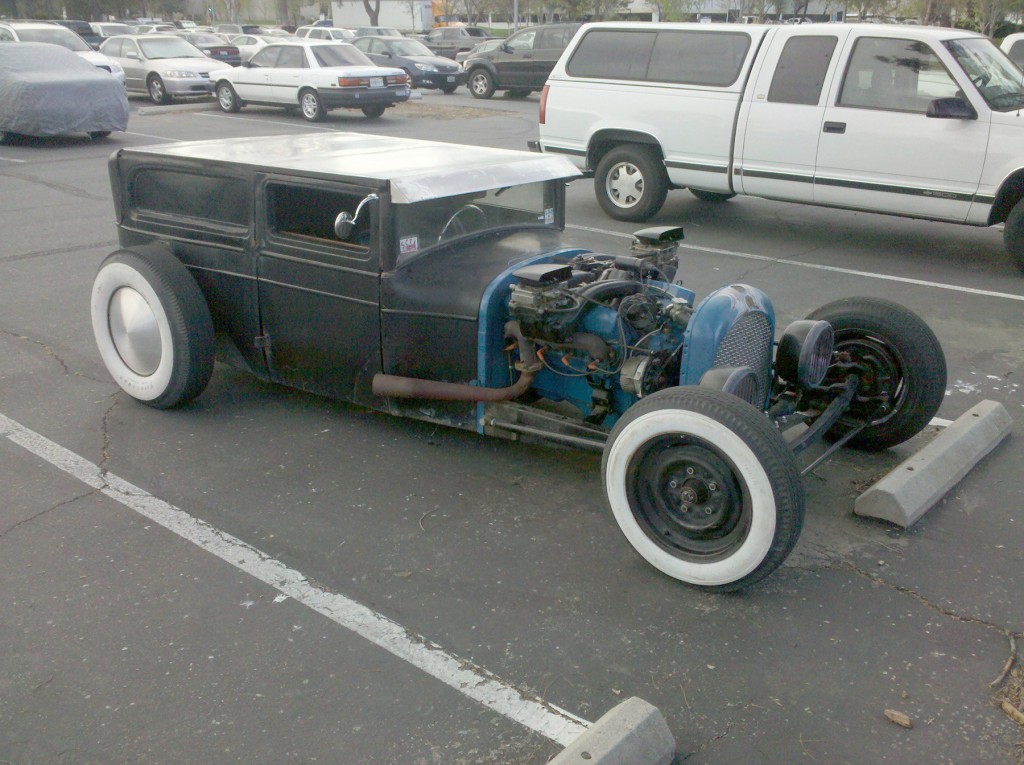 At work among cars 75 or more years younger.