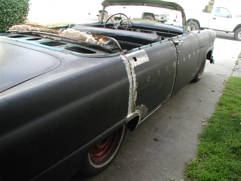 The passenger side is by far the straighter of the two.