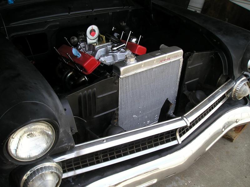 It fits nicely in the original radiator location