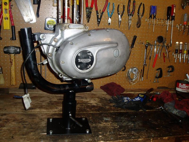 Engine removed & ready for rebuild work.