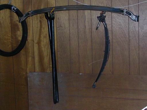 Some front end parts that I ended up buying later. Axle, perches, springs, radius rods.