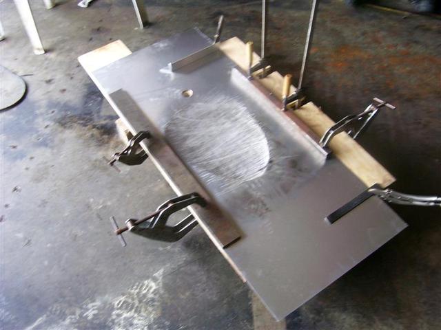 Here is how I formed the clearance for the  engine in the side of the covers.