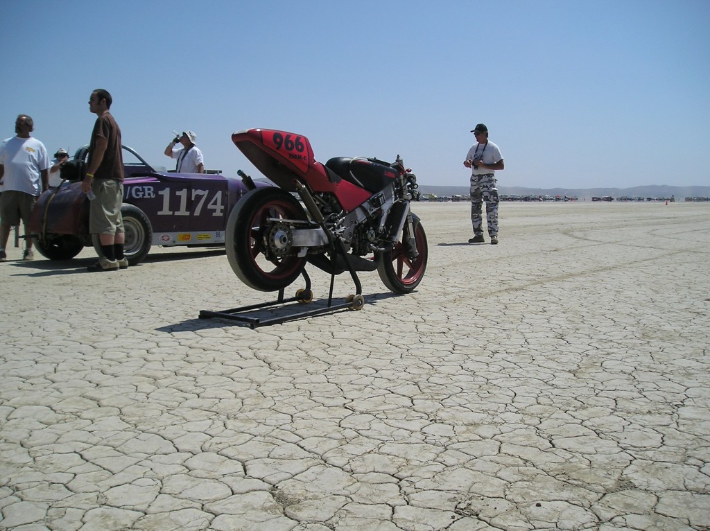 In the rookie line awaiting first run.
178th starting position. Ouch.