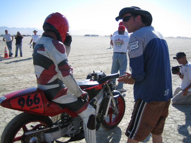 Just waiting for the course to clear up, then it's on.