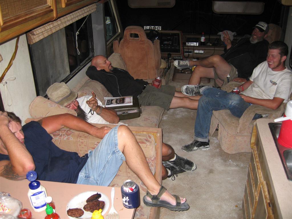 1st night at the bend in the road.