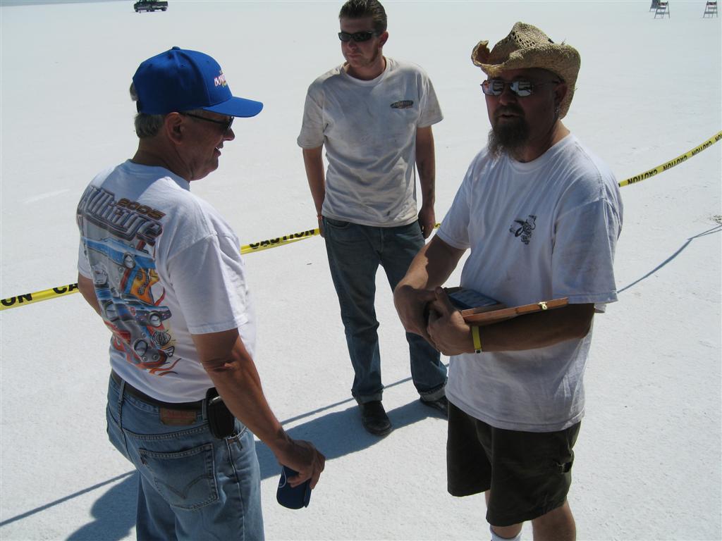 John, Brian and Matt on the salt.