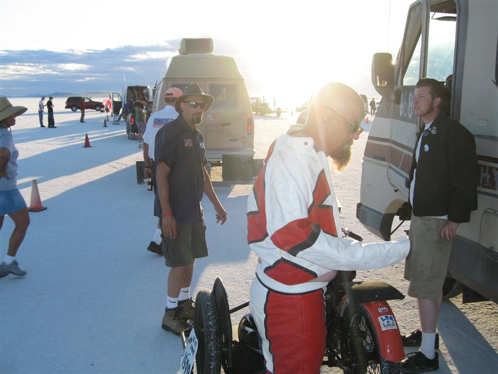 3 vehicles back, it's time to suit up.