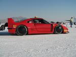 F40 on the salt. Neat! I think they missed a 217 record by only a few MPH.