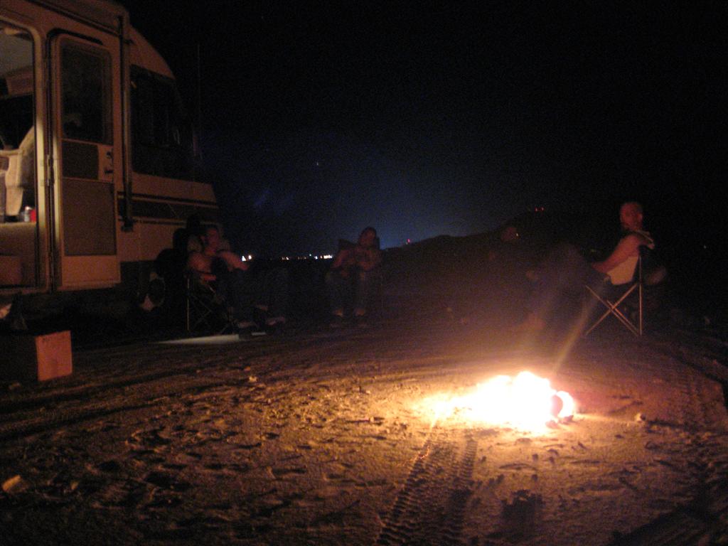 Our hotel room at the bend in the road.