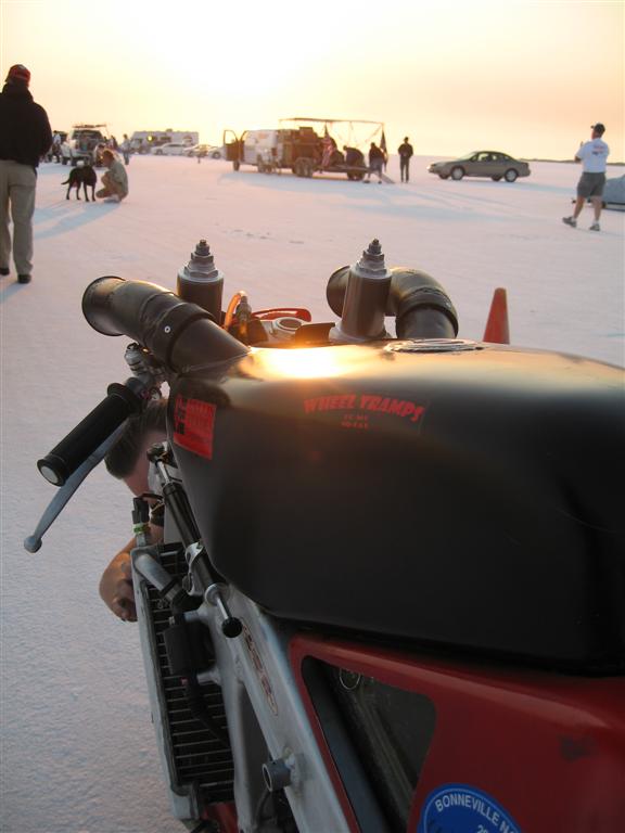 Ryan tries to de-salt the front fender.