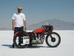 TätMätt and his 1948 BSA YB34. He's got 4 Bonneville records with this bike.