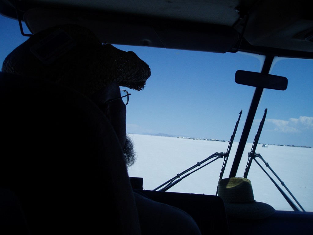 On the salt at last.