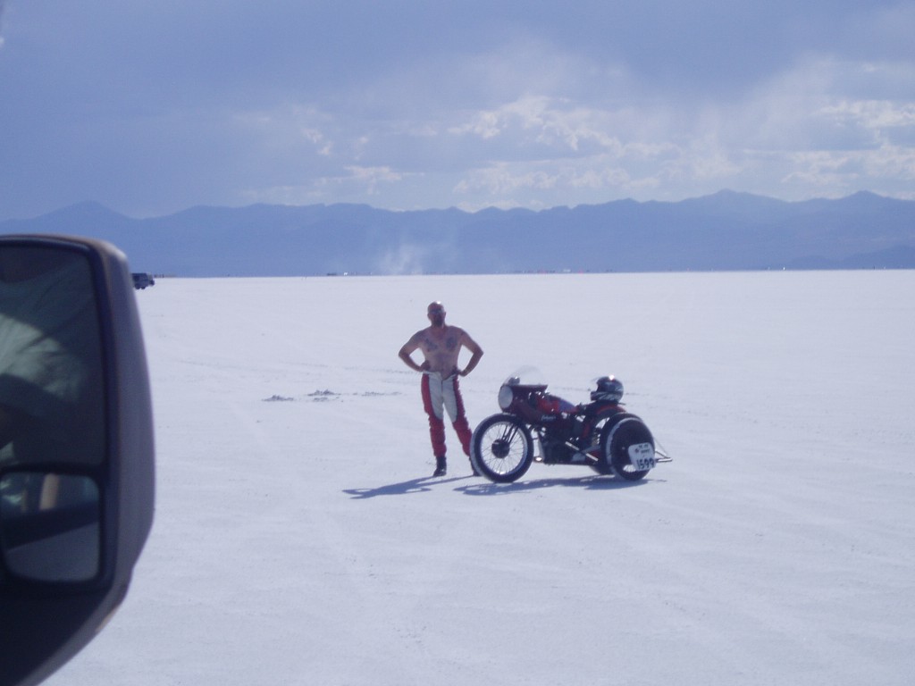 Tatooed Matt qualifies for SC-VF, 500cc.