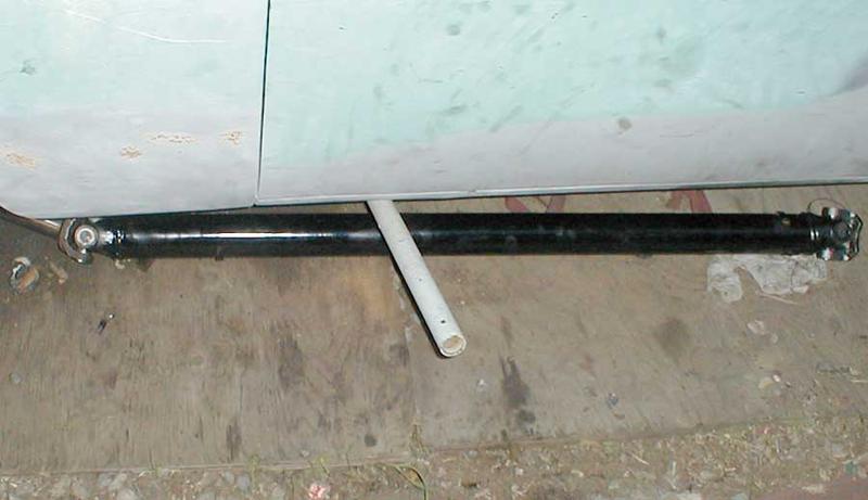 The driveshaft is done and ready for installation.