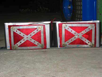 Taillights. They will be inset flush into the back of the body.