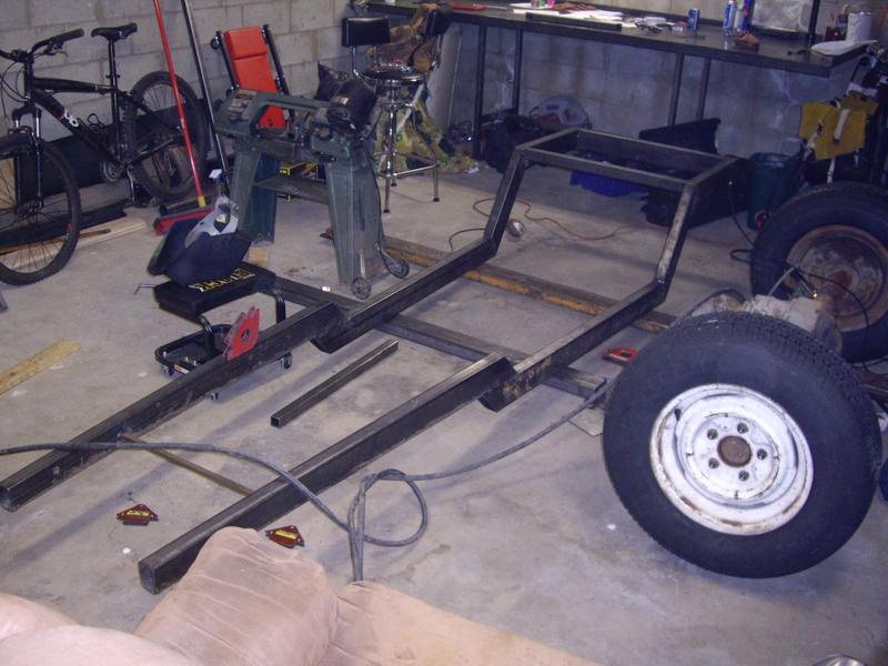 Frame tacked up and ready for final welds