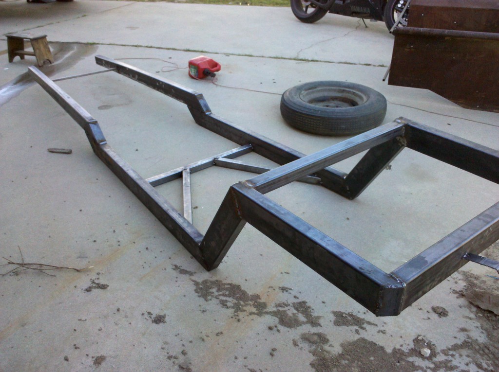 Frame with trans mount/ cross member installed 