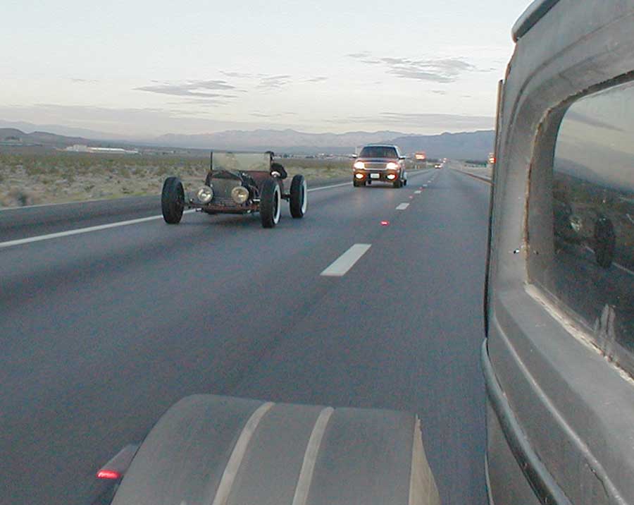 Rolling into Vegas at sun-up.